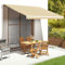 Annlera Tenda Da Sole 450x350 cm Tende Solari Da Balcone Tende Estensibili Da Esterno Tenda Parasole Tenda Da Sole Autoportante Tenda Da Sole A Bracci Giallo E Bianco