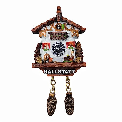 Hallstatt Österreich 3D-Kühlschrankmagnet, Souvenir, Geschenk, Kunstharz, handgefertigt, Hallstatt-Kühlschrankmagnet, Heim- und Küchendekorationskollektion