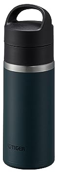 Bouteille isotherme Tiger MKB-T 360 mL New Bubble, pour boissons gazeuses, valve de sécutité, sans BPA, conservation froid 24h et chaud 12h, conçue au Japon, couleur bleu lac