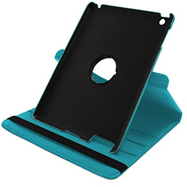Drehbare Hülle für das 9.7 iPad 2012 (3. Generation) in TÜRKIS [passend für Modell A1403, A1430, A1416]