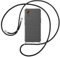 mtb more energy® Handykette kompatibel mit Samsung Galaxy Xcover 7 - schwarz/Metallteile: Silber - Smartphone Hülle zum Umhängen - TPU Case