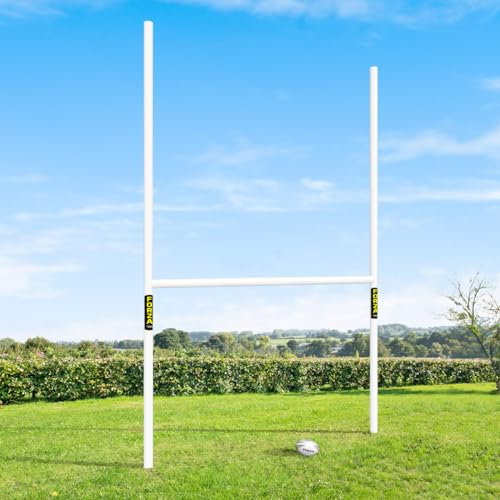FORZA PVC Rugby Pfosten | Rugby-Trainingsausrüstung | Mehrere Größenoptionen (3,6m x 1,8m)