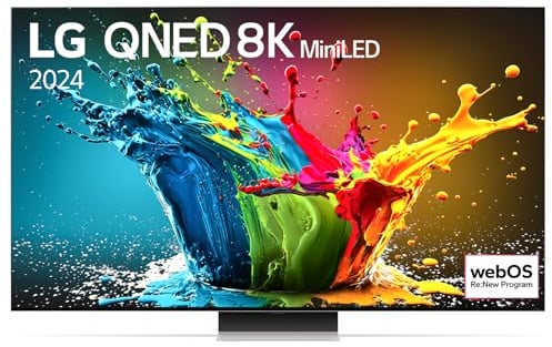 LG 86QNED99T9B TV 86 (218 cm) QNED MiniLED TV (α9 AI Processor 8K Gen7, Dolby Vision, hasta 120 Hz) [año de modelo 2024]