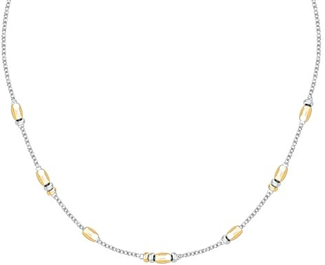 Morellato Collana da donna in acciaio, perle, collezione Summer Colors, regalo per la mamma, Lega di acciaio