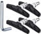 V Brake Pads, 2 Pairs of Bike Brake Pads,70mm V Brake Blocks (with Hex Nuts and Washers), Universal Bike Brake Pads, 1 PC Allen Wrench, for Road Bikes Mountain Bikes(Black)