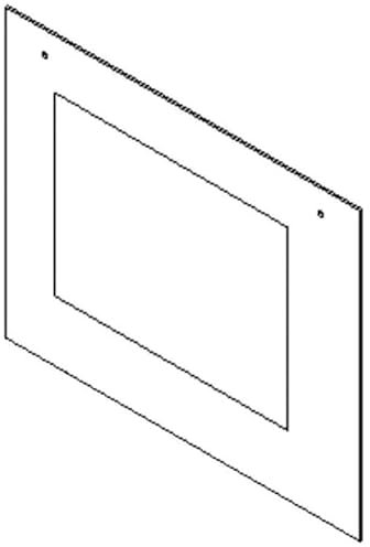 Vitre porte de pour four pyro Whirlpool 481010862629