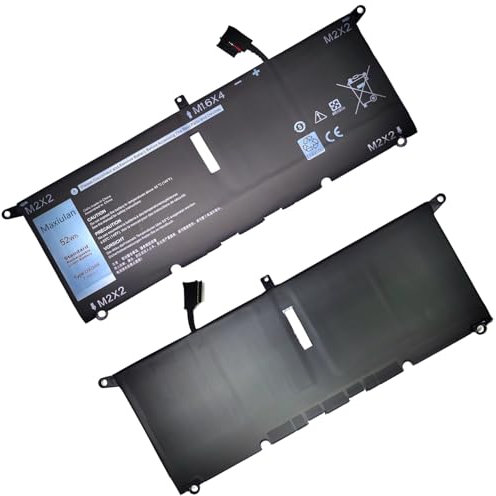 Maxiulan Batterie DXGH8 G8VCF H754V 0H754V V48RM HK6N5 pour ordinateur portable Dell XPS 13 9370 9380 Inspiron 13 7390 7391 5390 5391 14 7490 Latitude 3301 Vostro 1. 3 5390 5391 Series Notebook