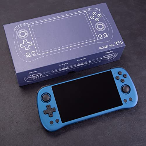 ExploTex X55 Retro-Handheld Spielkonsole, 5.5-Zoll Tragbare Handheld-Retro-Spielekonsole mit 16G Großbildschirm