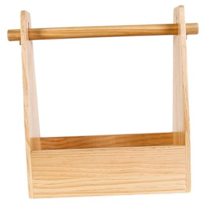 YARNOW Sturdy Picnic Food Box Wooden Snack Trays Handle for Outdoor Activities