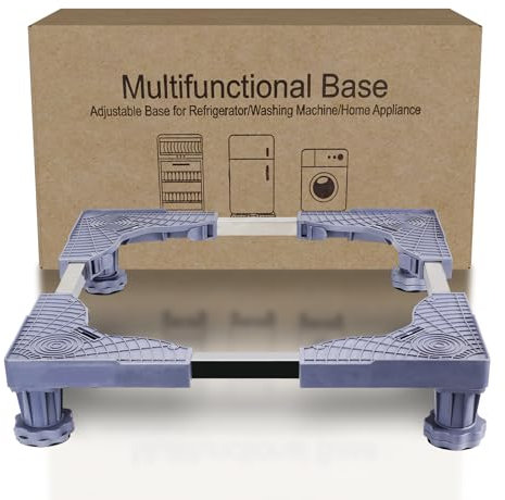 Base regolabile per lavatrice per frigorifero, 43,2 - 61 cm, con 4 piedini resistenti, per elettrodomestici e mobili di casa