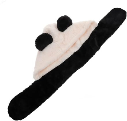 Panda Wintermütze mit Schal, Plüsch Ohrenschutz für Mädchen Halloween Feier