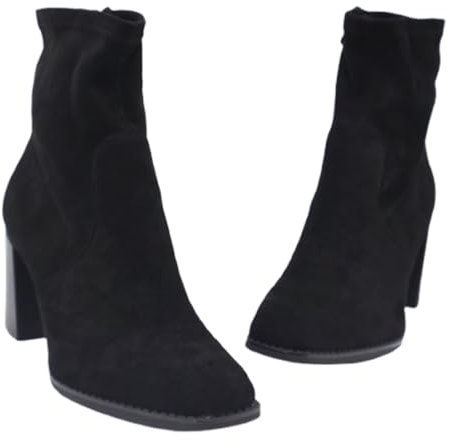 Aspand Stivaletti da donna cassici in pelle scamosciata,stivali autunnali e invernali,con e tacco a metà polpaccio,Generico stivali con zip,38