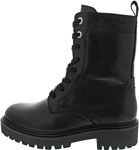 Marc O'Polo Damen Schnürstiefelette in Schwarz, Größe 41