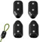 4pcs Rope Clamps, 3/8 Inch Rope Connector Clamp Reusable Plastic Climbing Rope Loop Clamp Fasteners for 7-8mm Nylon Rope Braided Ropes