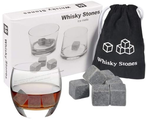 NXPUXP 9 Piedras de Whisky,Piedras para Enfriar,Piedras Refrigerantes para Whisky,Ideal para Enfriar Whisky,Vino y Tém,Navidad Cumpleaños Día del Padre(2025)