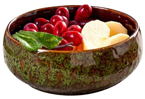 lisutupode Maceta Baja - Recipiente Hidropónico,Macetero Cerámico Antiderrames Ancha para Jardín, Balcón, Invernadero, Baño, Cocina y Dormitorio