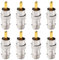 KUOQIY 8 Pièces Adaptateur BNC Femelle à RCA Mâle, Métal Prise BNC Femelle vers Fiche Mâle RCA Phono pour CCTV Caméra, Plaqué Or