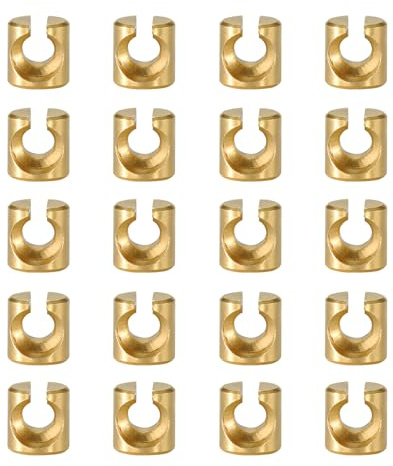 wabklove Throttle Idle Cable Ferrules for Carburetor Throttle Cable End Joint Guide Nut fits for Harley Davidson FLHR Road King 1996-2006/FXDF Fat Bob 2009-2017/5650876 (20)