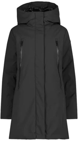 CMP WOMAN COAT FIX HOOD NERO