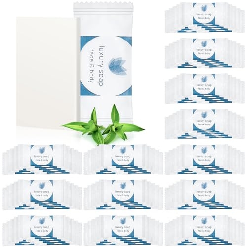 Lot de 300 mini savons en vrac de 9,9 g emballés individuellement pour les mains, les hôtels, les voyages, les salles de bain, les locations de vacances