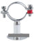 1PCS 102-108mm Tube O/D Stainless Steel Pipe Clamp Clip Support Bracket with Base Plate Pole Length 50mm