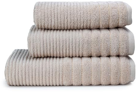GC GAVENO CAVAILIA 2-Pack Egyptian Cotton Hand Towels - 650 GSM Luxury Bathroom Towels, Super Soft, Quick Dry & Highly Absorbent - Washable Hand Towels for Bath, Spa & Gym (50x80 cm) - Natural
