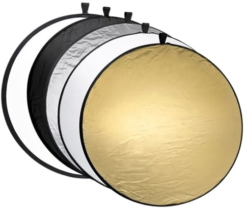 Photography Reflector Portable Collapsible Round Camera Lighting equipment Photo Disc Reflector Diffuser Kit Carrying