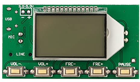 Mtlavishness FM Radio Transmitter Module Wireless Microphone Board Audio Transmitter Module FM Module Transmitter Module Mit Hochwertigem DSP & PLL-Technologie Für Klare Und