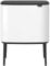Brabantia Bo Touch Bin 11 Plus 23 L Abfalleimer, Metall, Weiß, 54 x 32 x 68 cm, 1 Einheiten