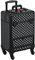 Yaheetech Professional Makeup Case Beauty Trolley Hairdressing Case on Wheels Vanity Case with Drawer Black/Red