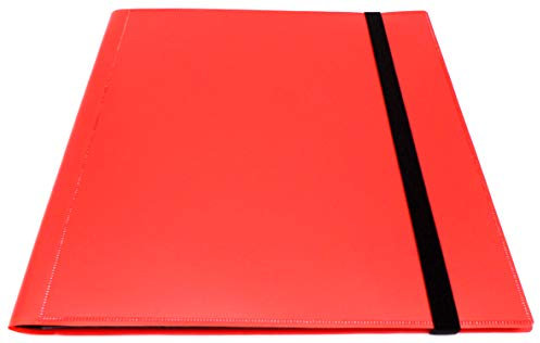 docsmagic.de Pro-Player 12-Pocket Playset Album Red - 480 Card Binder - MTG - PKM - YGO - Sammelalbum Rot