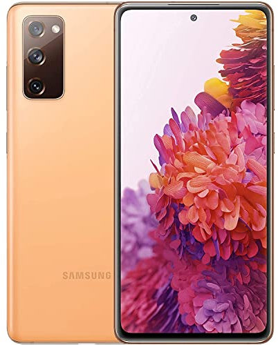 Samsung Galaxy S20 FE 5G, Android Smartphone, 6,5 Zoll Super AMOLED Display, 4.500 mAh Akku, 128 GB/ 6 GB RAM, Handy in Orange inkl. 36 Monate Herstellergarantie [Exklusiv bei Amazon]
