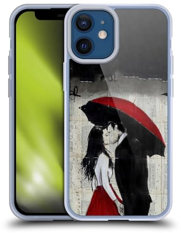 Head Case Designs Offizielle LouiJoverArt EIN Neuer Kuß Rote Tinte Gelhülle [Militärischer Schutzgrad] Kompatibel Mit Apple iPhone 12 Mini Und Kompatibel Mit MagSafe