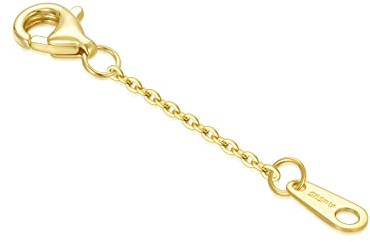 BEBEWO Kettenverlängerung 585 Gold Halskette Armband Verlängerungskette Gelbgold 10cm Kettenverlängerung für Damen