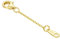 BEBEWO Kettenverlängerung 585 Gold Halskette Armband Verlängerungskette Gelbgold 10cm Kettenverlängerung für Damen