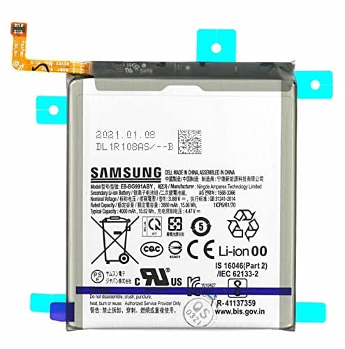 SMT - Batteria da 4000 mAh EB-BG991ABY GH82-24537A per Samsung Galaxy S21 5G G991B con attrezzi