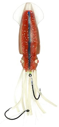 Esca artificiale in silicone Kamikaze Squiddy, 55 gr, Rosso