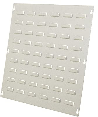 Rhino Tuff Bin Square Louvre Panel - 457mm x 457mm Galvanised Steel Storage Rack for Wall Mounting Plastic Parts Bins
