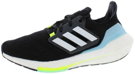 adidas Damen Ultraboost 22 Laufschuh, Schwarz/Weiß/Solargelb, 40 EU