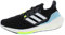 adidas Damen Ultraboost 22 Laufschuh, Schwarz/Weiß/Solargelb, 40 EU