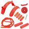 Keenso Juegos de Repuesto para Guardabarros de Scooter, Guardabarros Trasero/Delantero de Scooters para Modelos de Scooter Eléctrico Xiaomi(Rojo) Patinetes eléctricos