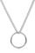 GAVU Tungsten Steel Ring Shape Pendant Necklace
