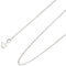 Ardeo Aurum Unisex Damen Herren Kette aus 375 Gold Weißgold Erbskette Halskette 1,7 mm Breite und 50 cm Länge mit Federringverschluss