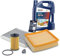 BESTPRICE Inspektionspaket Filterset mit 1x Ölfilter; 1x Luftfilter; 1x Innenraumfilter (Aktivkohle); 1x Ölablassschraube mit Dichtring; 1x Motoröl 5W-30 EUROLUB CLEANTEC SAE 5 l