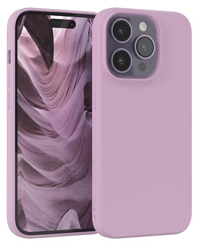 EAZY CASE - Silikonhülle für iPhone 14 Pro Hülle Silikon Case Violett weich stoßfeste Handyhülle Schutzhülle mit Kameraschutz Dünn Premium Schutz Cover TPU Phone Bumper in Pastell Flieder Matt