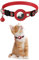 KOLACEN Reflektierendes AirTag Katzenhalsband, Airtag mit Airtag Hülle und Glocke, Einstellbares Airtag Katzenhalsband mit abbrechbarer Sicherheitsschnalle für Welpen Katzen Kätzchen (Rot)