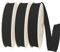 TEXTEX = 40 mm Breites Schrägband. 50% Baumwolle und 50% Polyester. Packung mit 3 Stück à 10 m - (Schwarz/Schwarz/Schwarz)