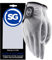 H-Cube Herren Golfhandschuh Cabretta-Leder (Herren – einfarbig weiß 2 Stück mittelgroß linke Hand)