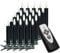 3D-Flamme Weihnachtsbaumkerzen | kabellose Weihnachtskerzen mit Fernbedienung | dimmbar | Timer |Baumkerze mit real Flame Modus | 11,5 cm (25er Set, schwarz)