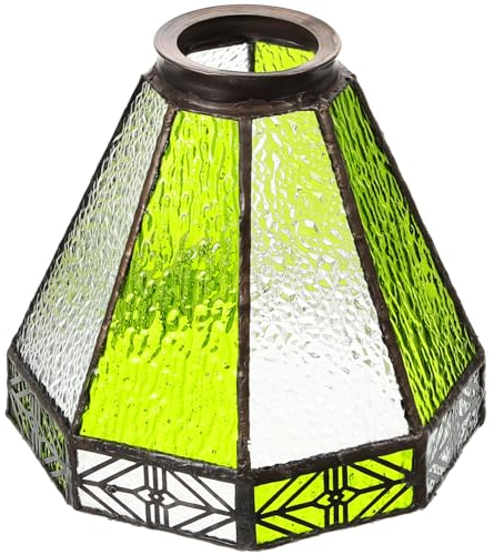UKCOCO Abat-jour Verre Vintage Pour Lustre Décoration Méditerranéenne Pour Restaurant Et Bureau Ambiance Chaleureuse Et Apaisante